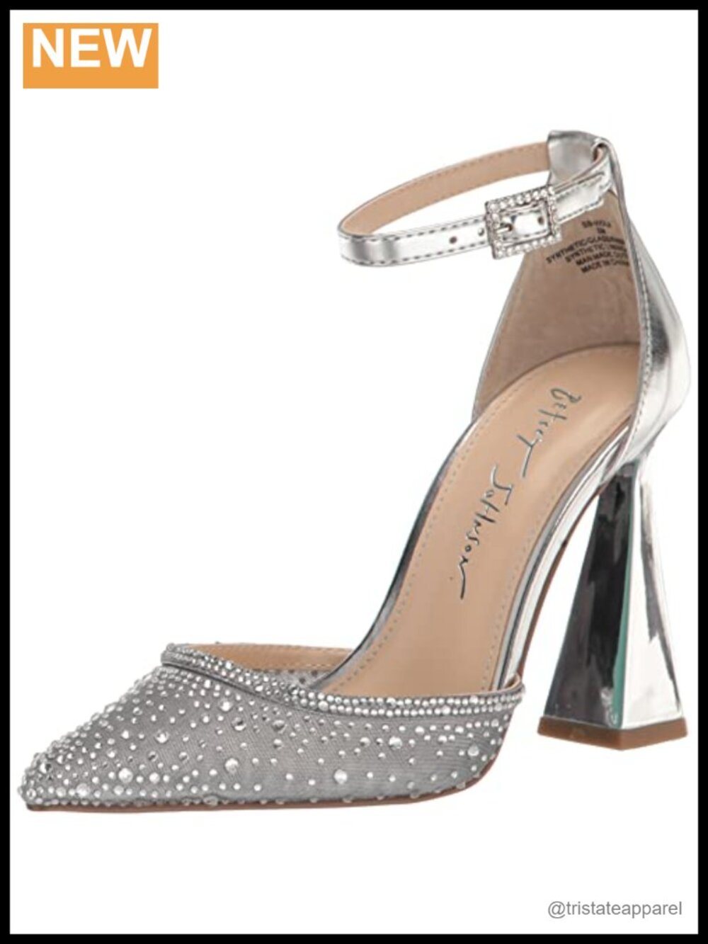Betsey Johnson Viola Stiletto Heel Pump with Ankle Strap